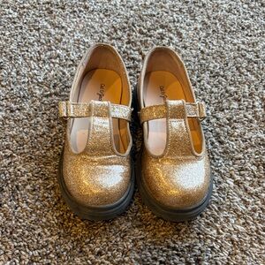 Cat & Jack Shimmering Gold Dress Shoes